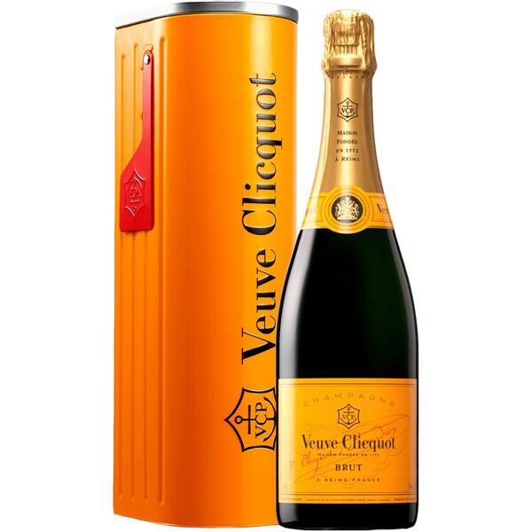 Veuve Clicquot Sparkling Wine Yellow Label Mail Box 750ml