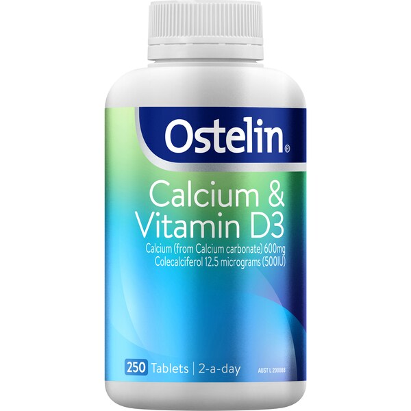 Ostelin Calcium & Vitamin D3 Tablets 250 pack