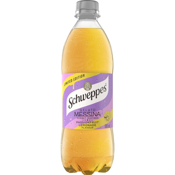 Schweppes Messina Passionfruit Lemonade 600mL