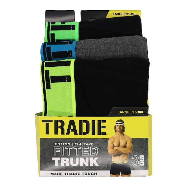 Tradie Mens Trunk L 3 pack