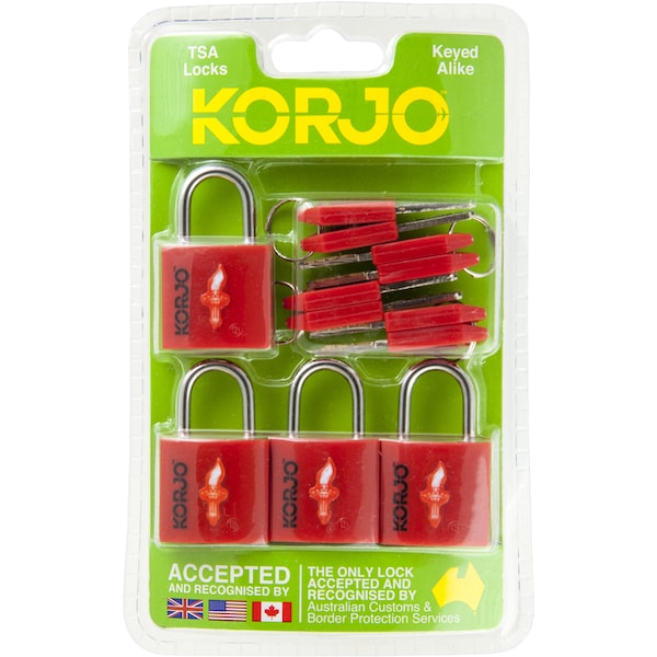 Korjo Tsa Key Locks 4 Pack