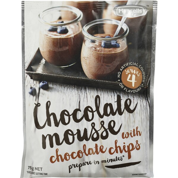 Hansells Make At Home Chocolate Chip Mousse 75g