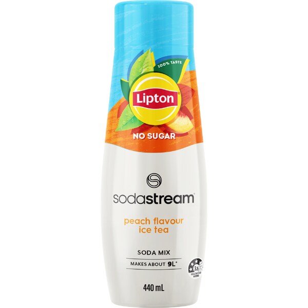Sodastream Lipton Peach No Sugar Ice Tea Soda Mix 440mL