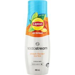SodaStream Sodastream Lipton Peach No Sugar Ice Tea Soda Mix 440mL