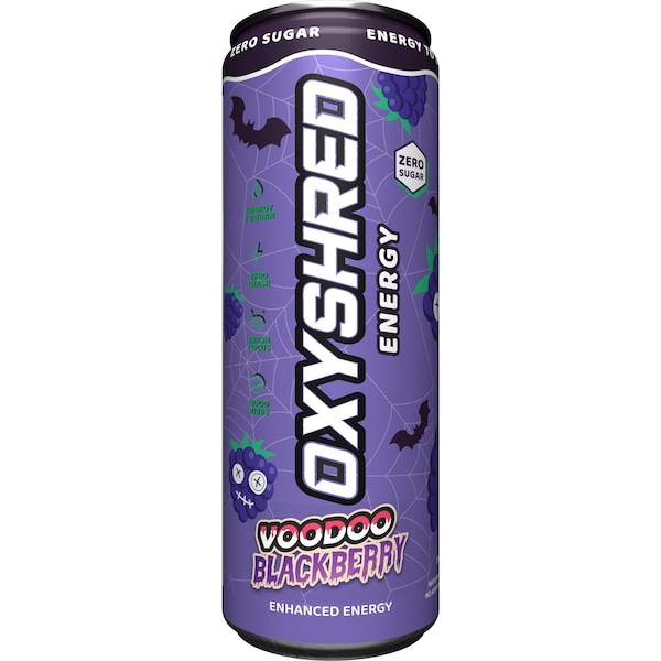 OxyShred Energy Drink Voodoo Blackberry Can 355mL