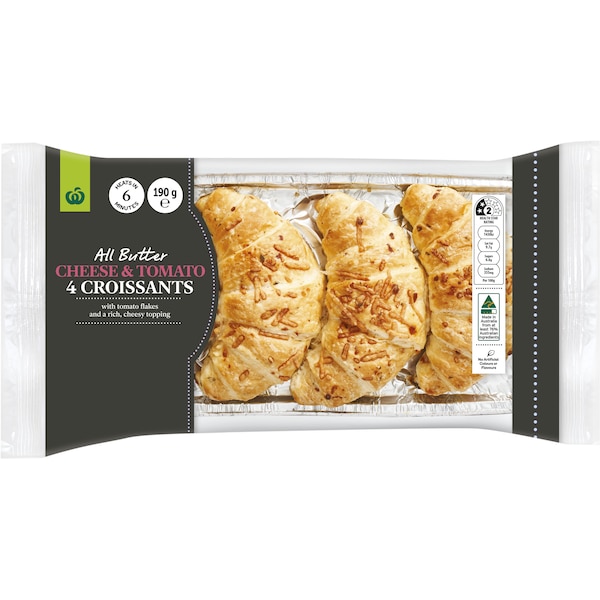 Woolworths Cheese & Tomato Croissants 4 Pack