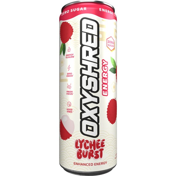 OxyShred Energy Drink Lychee Burst Can 355mL
