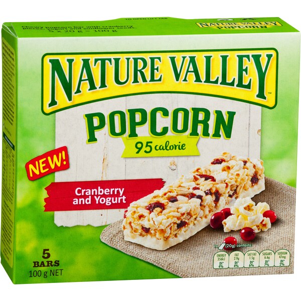 Nature Valley Popcorn Bar Cranberry 100g