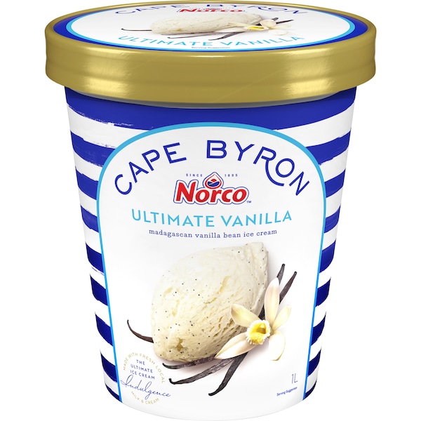 Norco Cape Byron Ice Cream Tub Ultimate Vanilla 1L