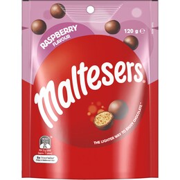 Maltesers Maltesers Raspberry Milk Chocolate Snack Bag 120g