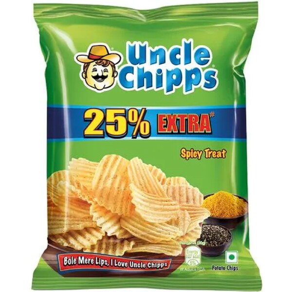 Uncle Chipps Spicy Treat Potato Chips 50g