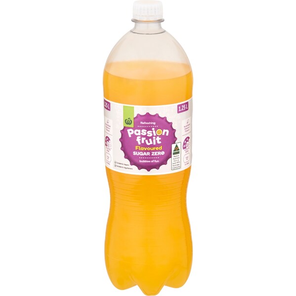 Woolworths Passionfruit Zero Sugar Drink 1.25L