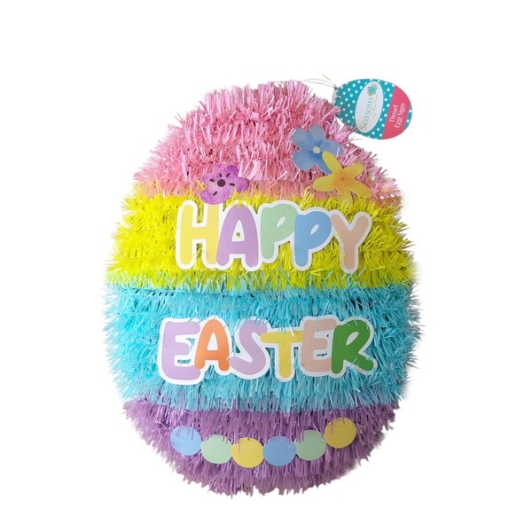 Easter Tinsel Decoration Sign Egg each