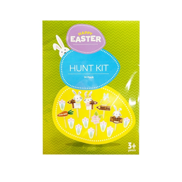 Easter Egg Hunt Kit Decorations Rabbit Feet 14 pack