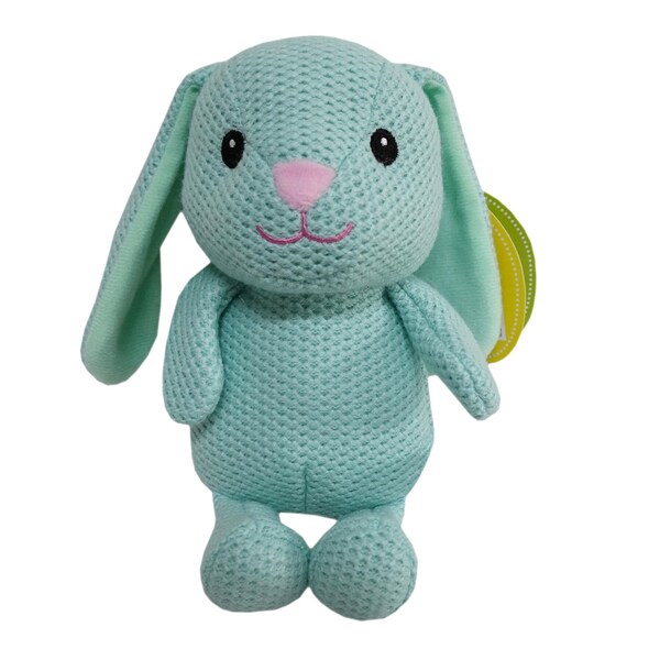 Easter Knitted Plush Bunny Toy Green each
