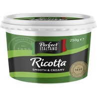 Perfect Italiano Original Ricotta Cheese Tub Ricotta