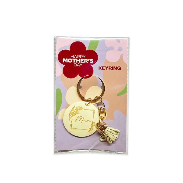 Mother's Day Key Ring Gold each