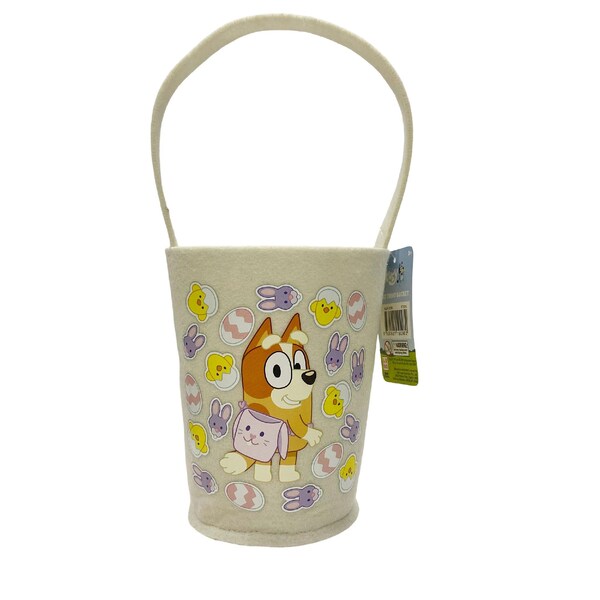 Easter Bluey Felt Egg Hunting Bucket Bingo each