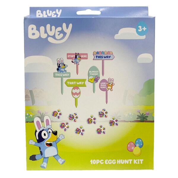 Easter Bluey Egg Hunt Kit 10 pieces each