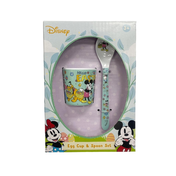 Easter Disney Egg Cup & Spoon Set Mickey & Minnie each