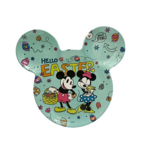 Easter Disney Plate Mickey & Minnie each