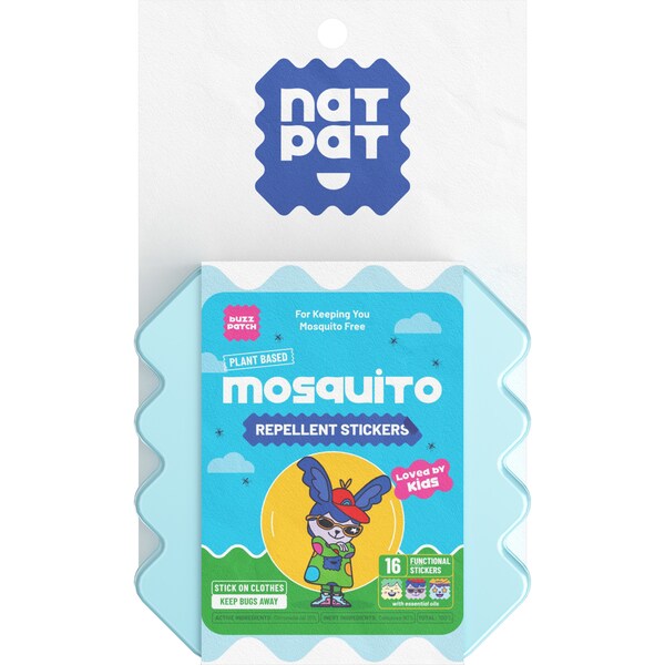 Natpat Buzz Patch Mosquito Repellent Sticker Patches 16 pack