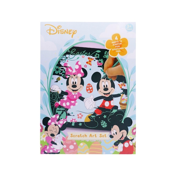 Easter Disney Scratch Art Kit Mickey & Minnie 4 pack