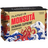 Monsuta Okinawa Supreme Premium Beer Cans