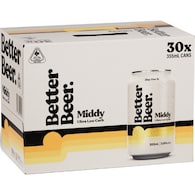 Better Beer Middy Lager Cans