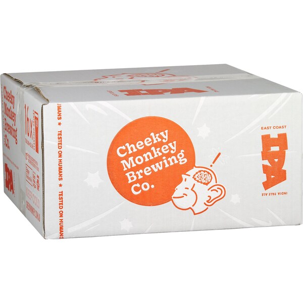 Cheeky Monkey Brewing Co. East Coast IPA Cans 375ml x16 Case