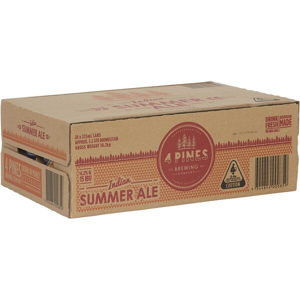 4 Pines Summer Indian Pale Ale Cans 16x375ml Case