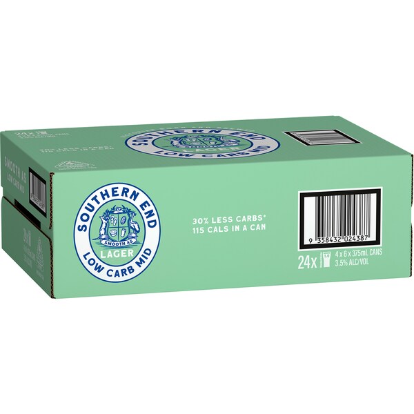 Southern End Brewing Co Low Carb Mid Lager 375ml x24 Case