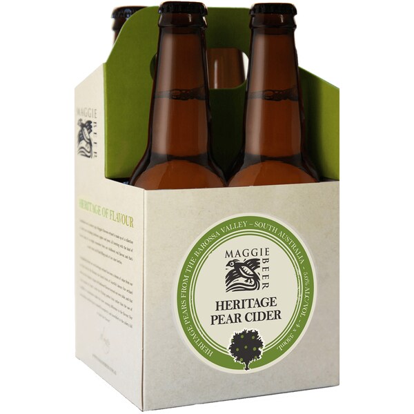 Maggie Beer Pear Cider Bottle 330mL x 4 pack