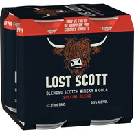 Lost Scott Whisky & Cola Cans