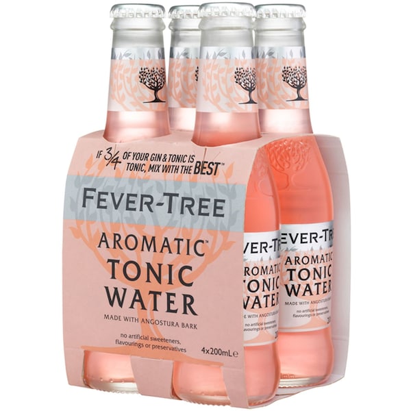 Fever-Tree Aromatic Tonic Water 200mL x 4 pack