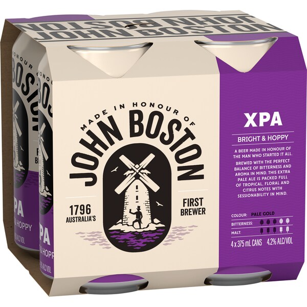 John Bostonthe Shipyard Coastal Xpa Dry Hopped Cans 375ml x 4 Pack