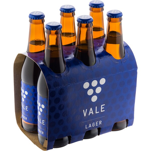 Vale Lager Bottles 300mL x 6 pack