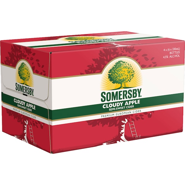 Somersby Cloudy Apple Cider Bottle 330mL x 24 case