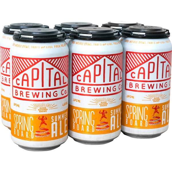 Capital Brewing Co. Springboard Summer Ale Cans 375mL x 6 pack