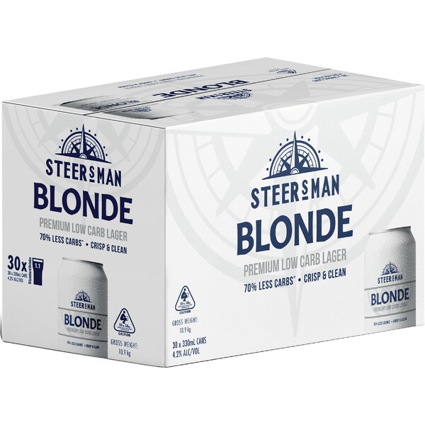 Steersman Blonde Cans 330mL x 30 Pack