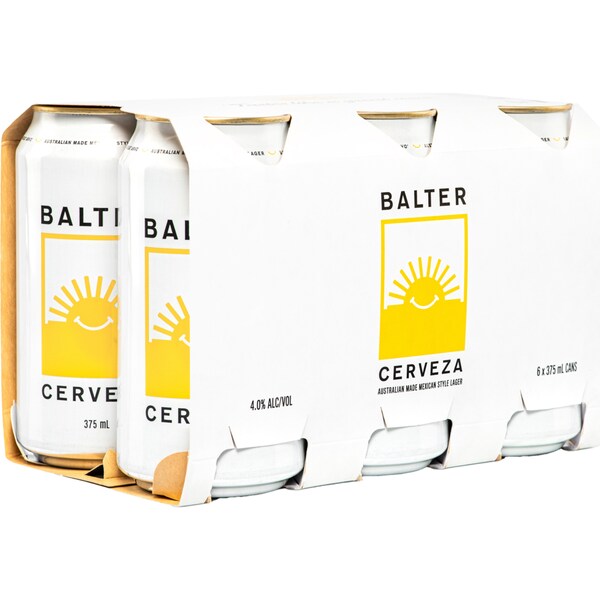 Balter Cerveza Can 375mL x 6 Pack