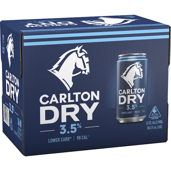 Carlton Dry Mid 3.5 Can 375mL x 30 case