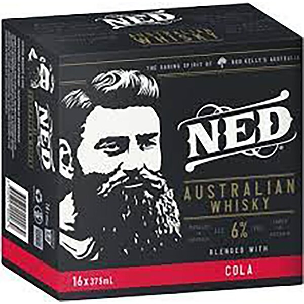 Ned Whisky & Cola Cans 375ml x 16 Pack