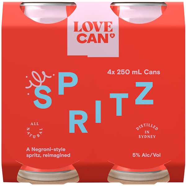 Love can Spritz 250mL x 4 pack