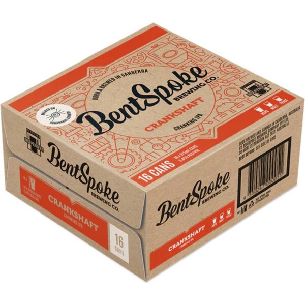 BentSpoke Brewing Co. Crankshaft IPA Cans 375mL x 16 pack