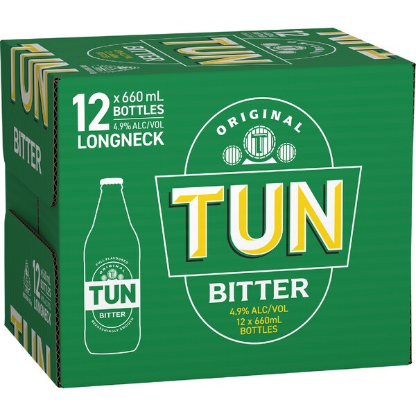 Tun Bitter Bottles 660mL x 12 pack