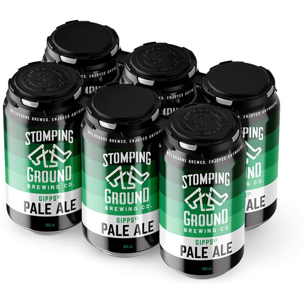 Stomping Ground Gipps St Pale Ale Cans 355ml x 6 Pack