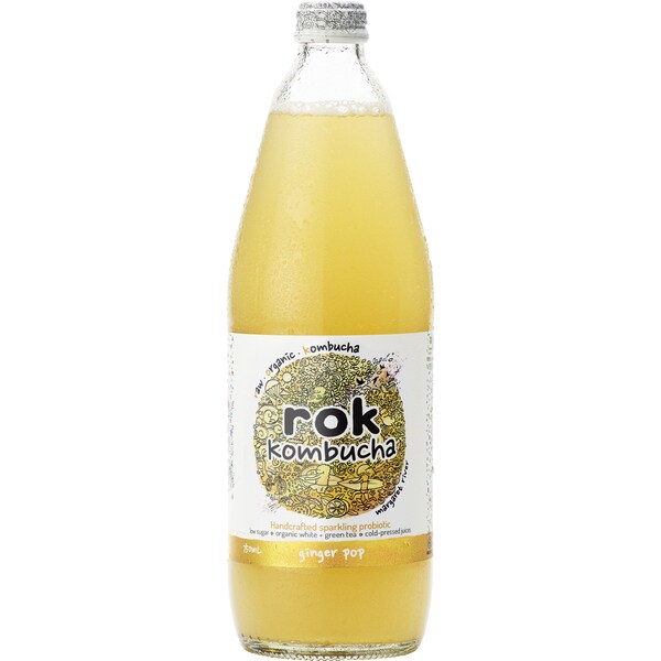 Rok Kombucha Ginger Pop 750ml