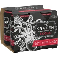 The Kraken Spiced Rum & Cola Can