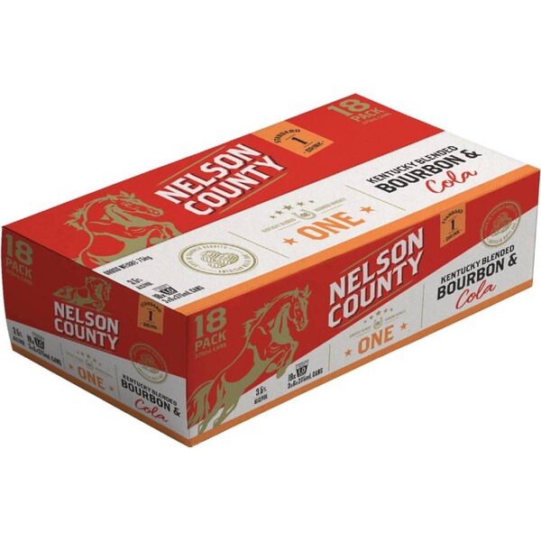 Nelson County Bourbon & Cola 3.5% Cans 375mL x 18 pack